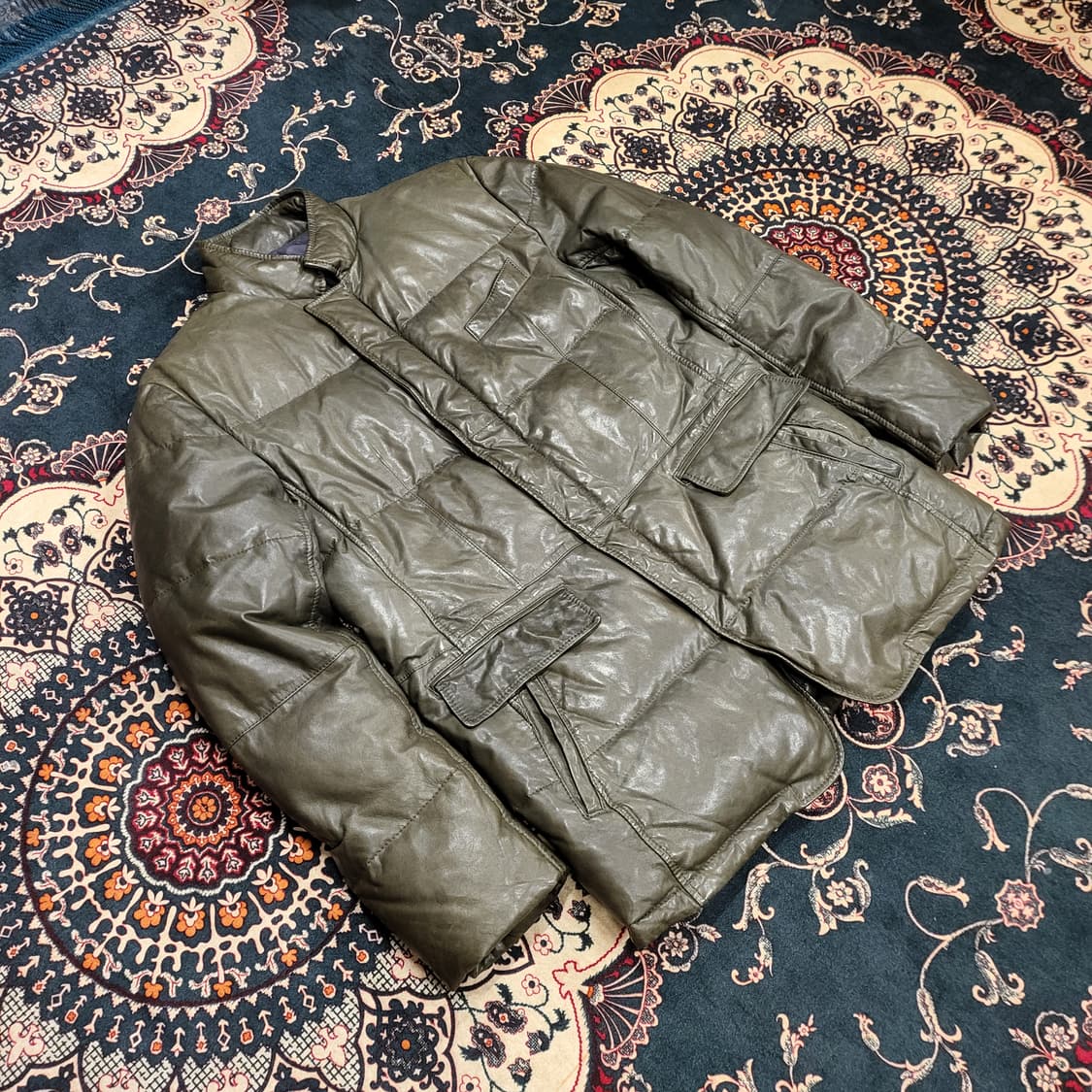 VanHart di Albazar 덕 다운 양가죽 패딩 자켓 (50) 상품이미지3
