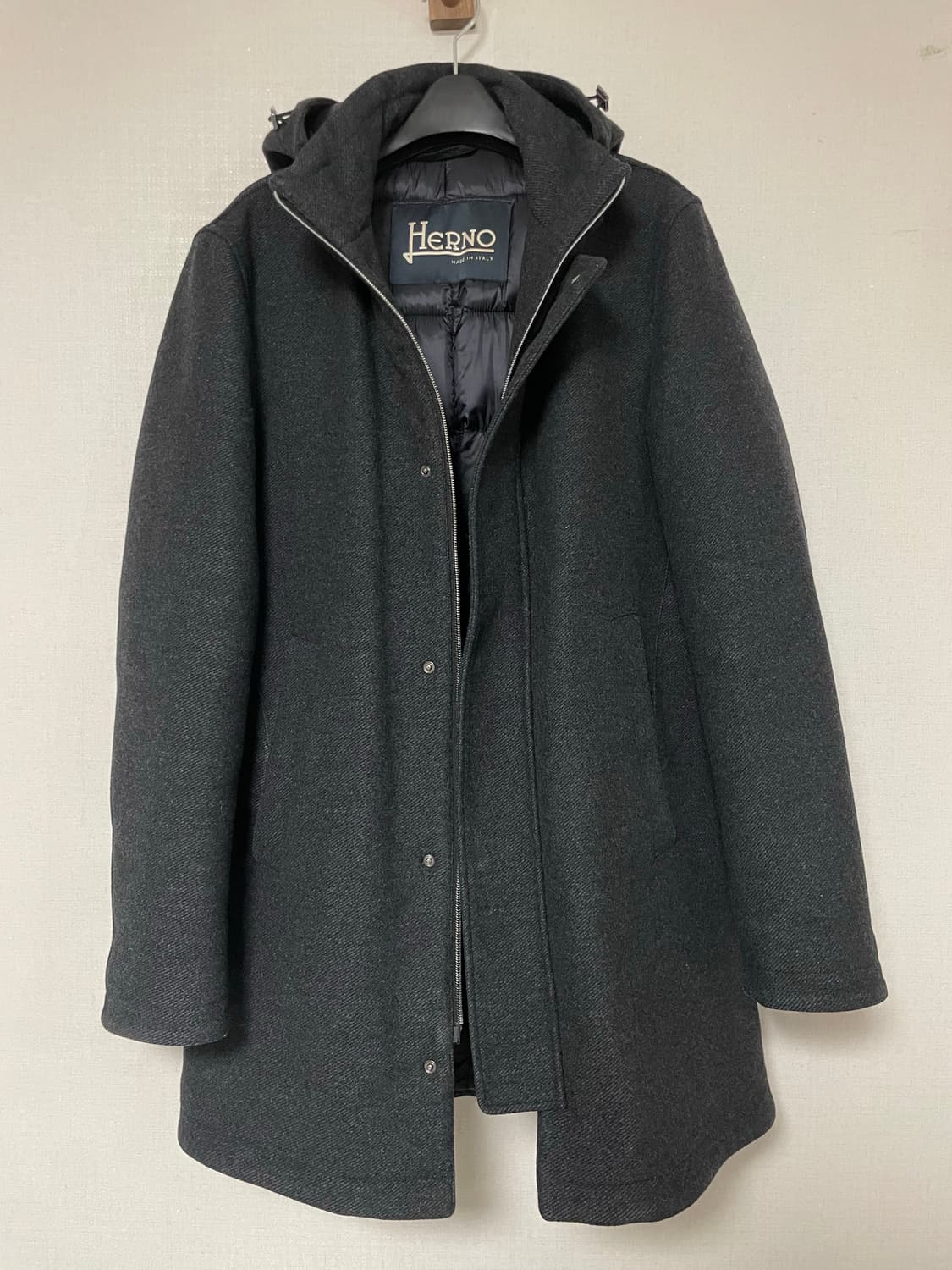 에르노 남성 후드 울 코트 48 매장판 정품 상품이미지1