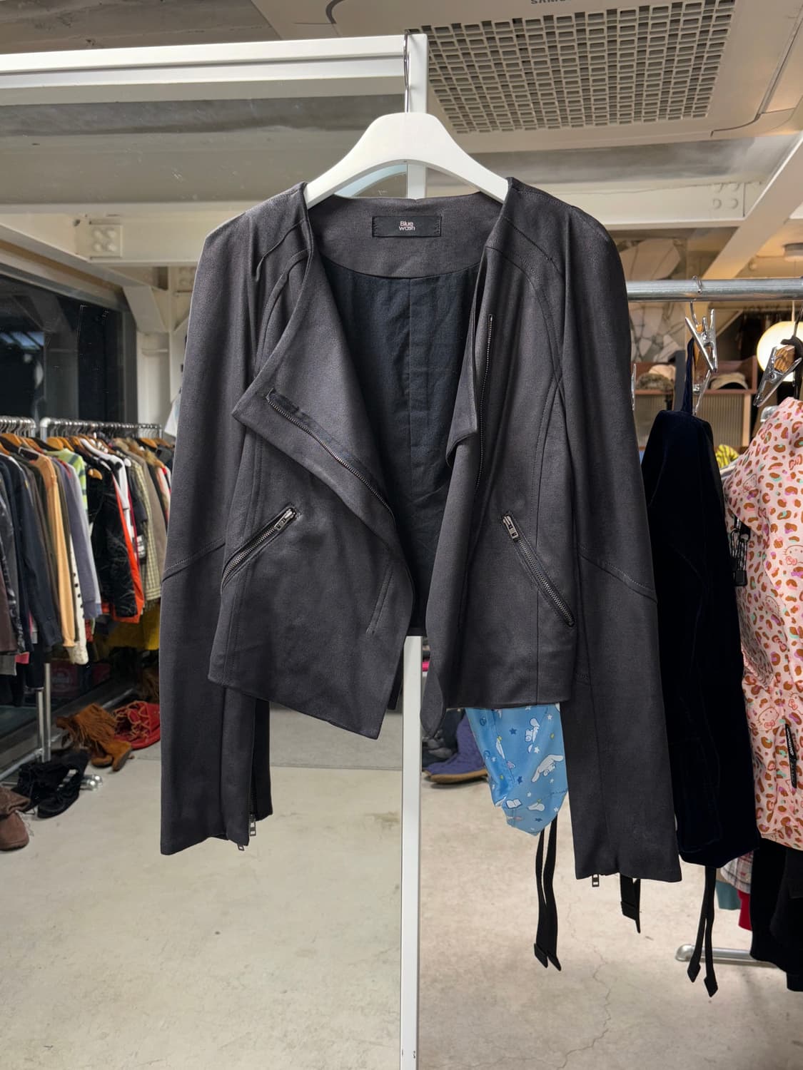 빈티지 인조 스웨이드 자켓 상품이미지2