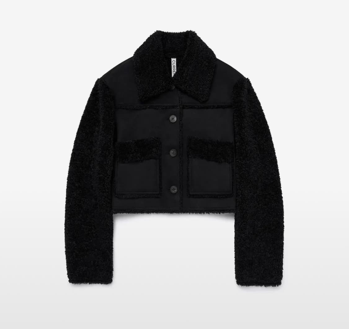 Current 커렌트 플러피 숏 스웨이드 무스탕 코트 FLUFFY  상품이미지2