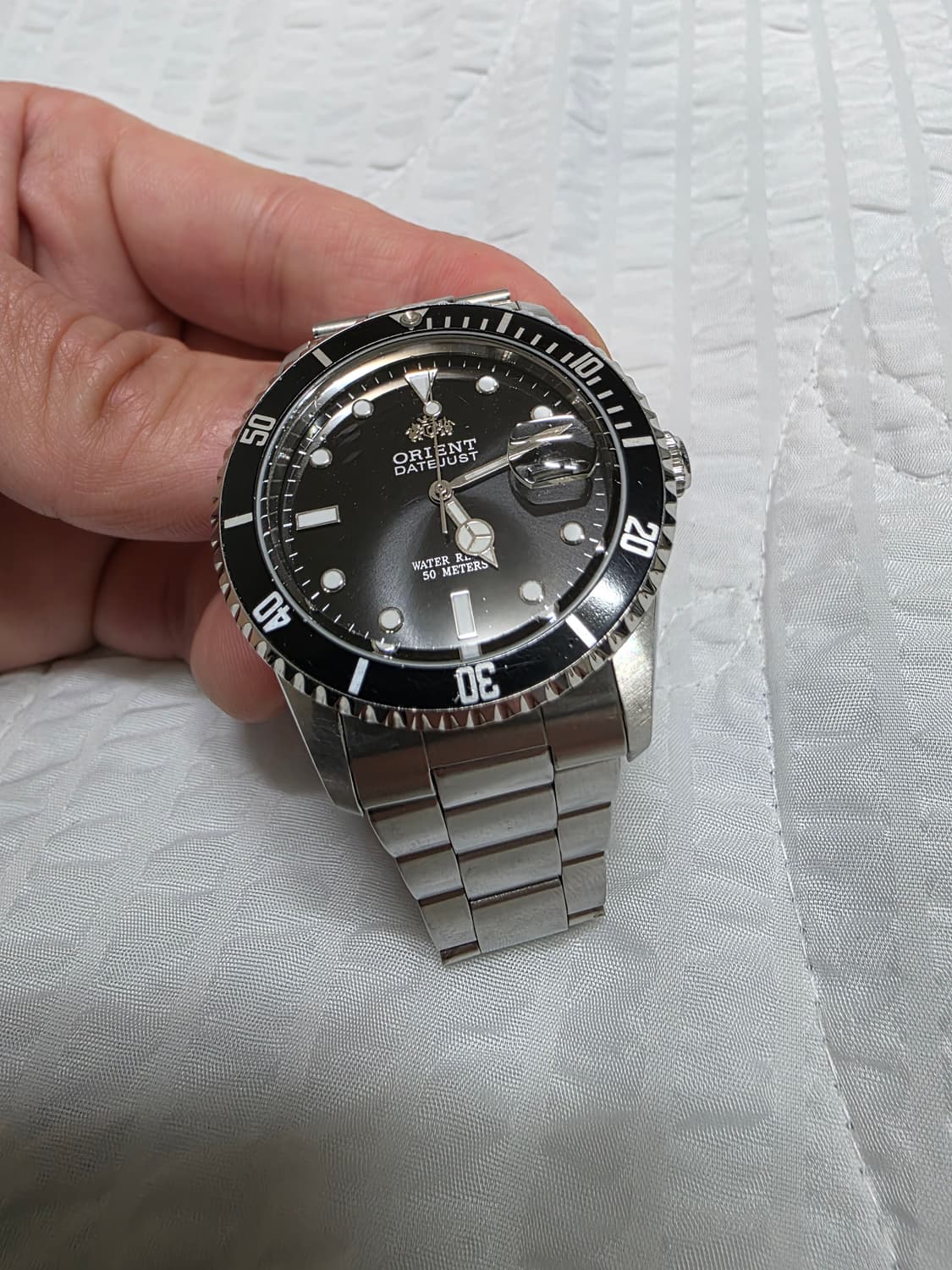 오리엔트 데이저스트 블랙 다이얼 쿼츠시계 빈티지 시계 ORIENT 상품이미지8