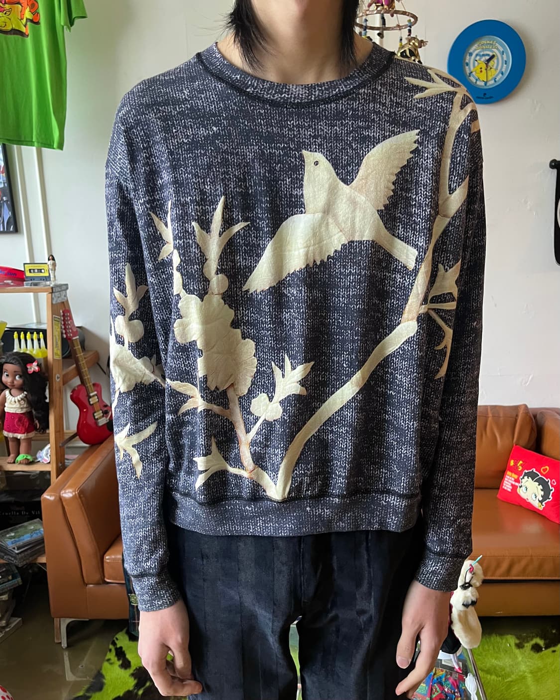 VIVIENNE TAM Archive 花鳥畫 Long-Sleeve 상품이미지2