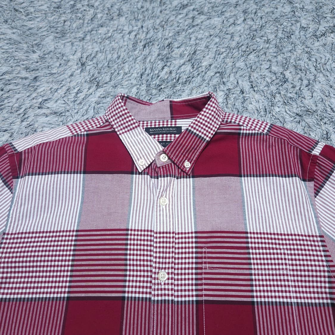 바나나리퍼블릭) L(105) 남자 체크셔츠남방 / 왕눈이샵 상품이미지3