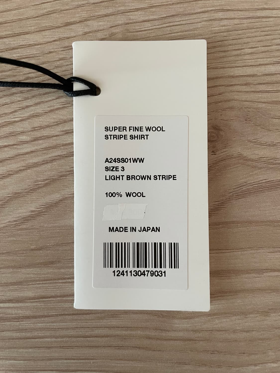 오라리 24SS 울 스트라이프 셔츠 상품이미지3