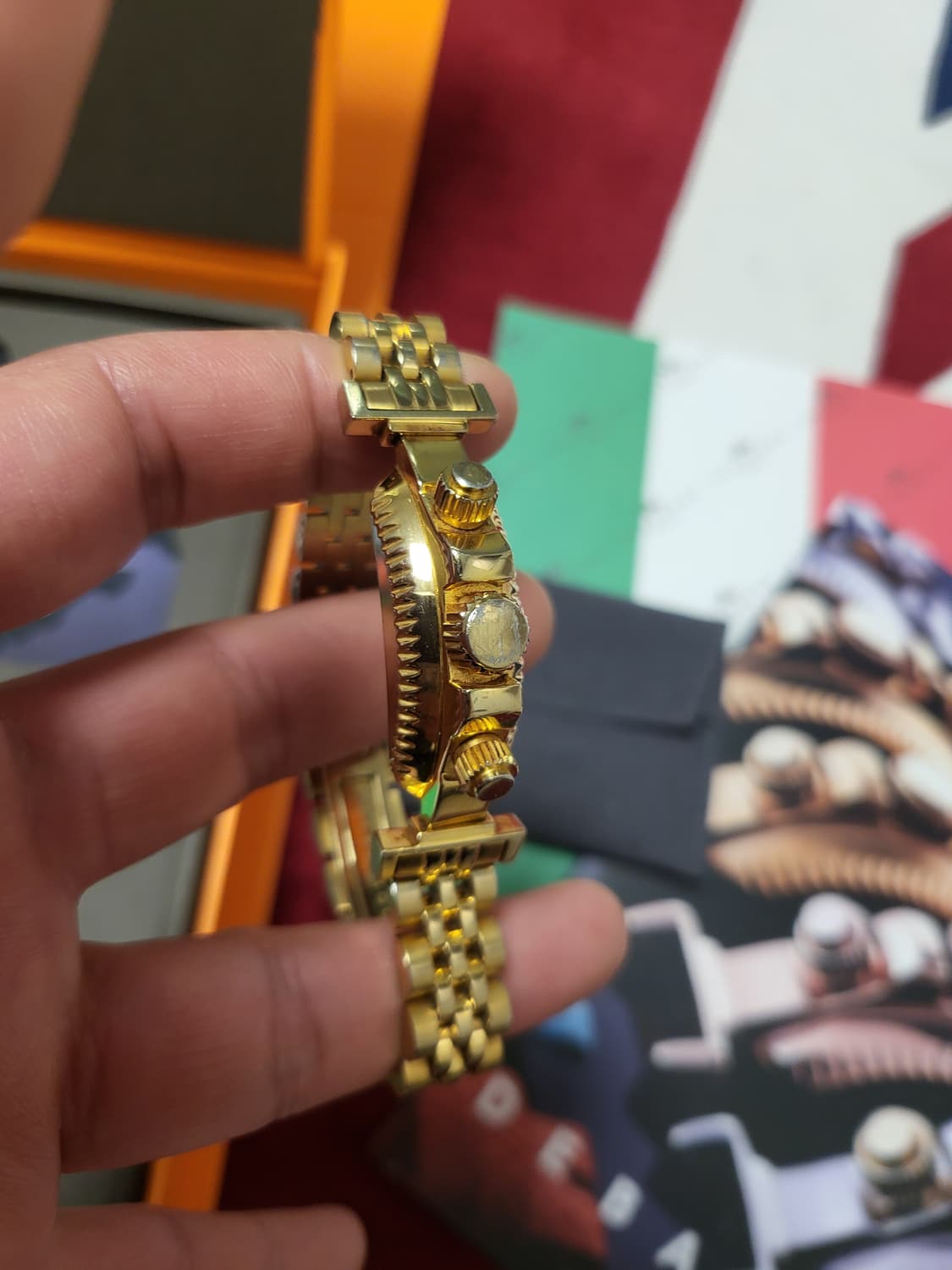 드바스크 파이브 금장 팔찌 상품이미지1