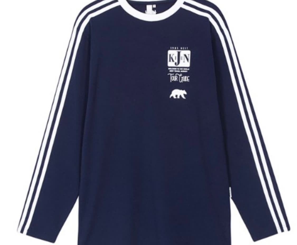 Kijun 기준 풋볼 롱슬리브 네이비 M 상품이미지1