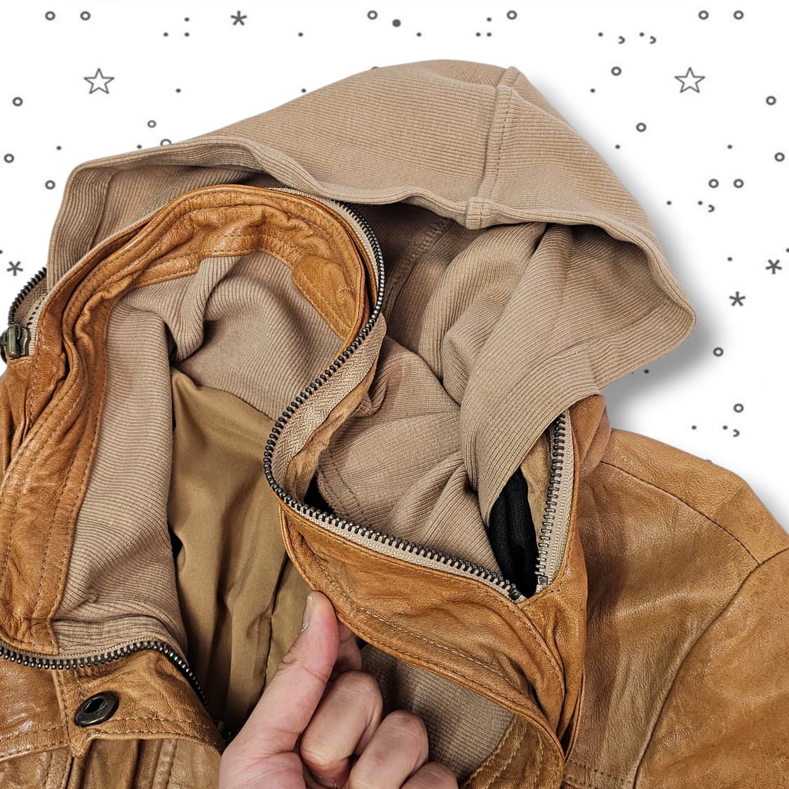 VTG 오렌지 브라운 양가죽자켓 상품이미지9