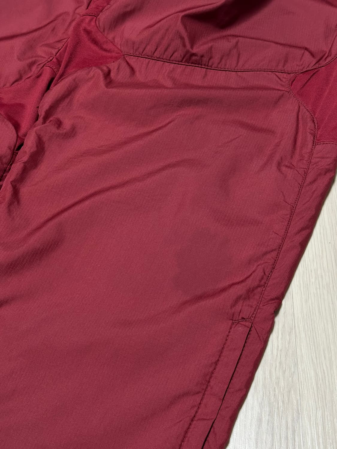 00's 나이키 올드스쿨 스우시 나일론 트랙팬츠 버건디 상품이미지7