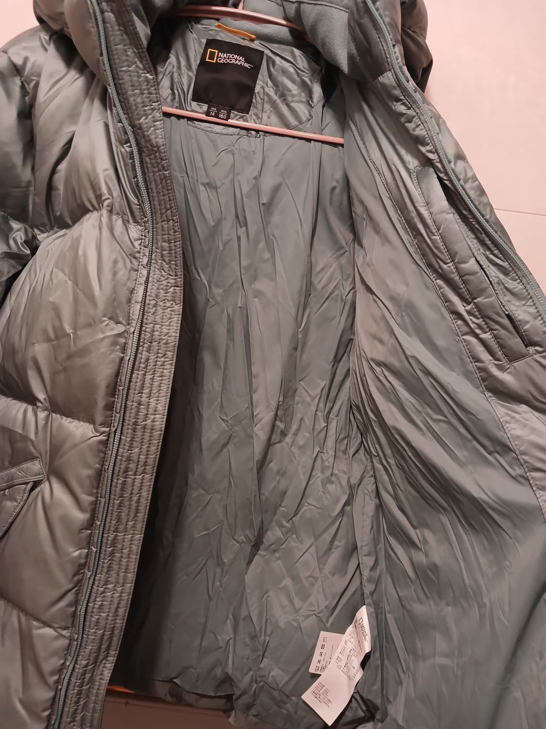 내셔널지오그래픽 정품 키즈 패딩 160(15세,성인 여성 S~M까지 가능 상품이미지4