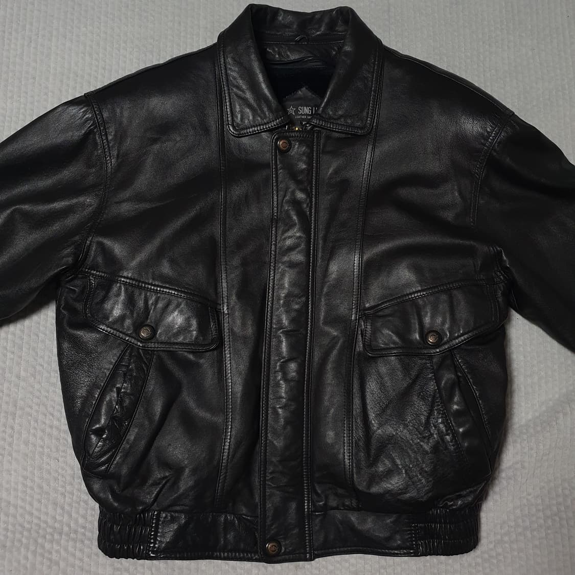빈티지 양가죽 봄버 자켓 상품이미지1