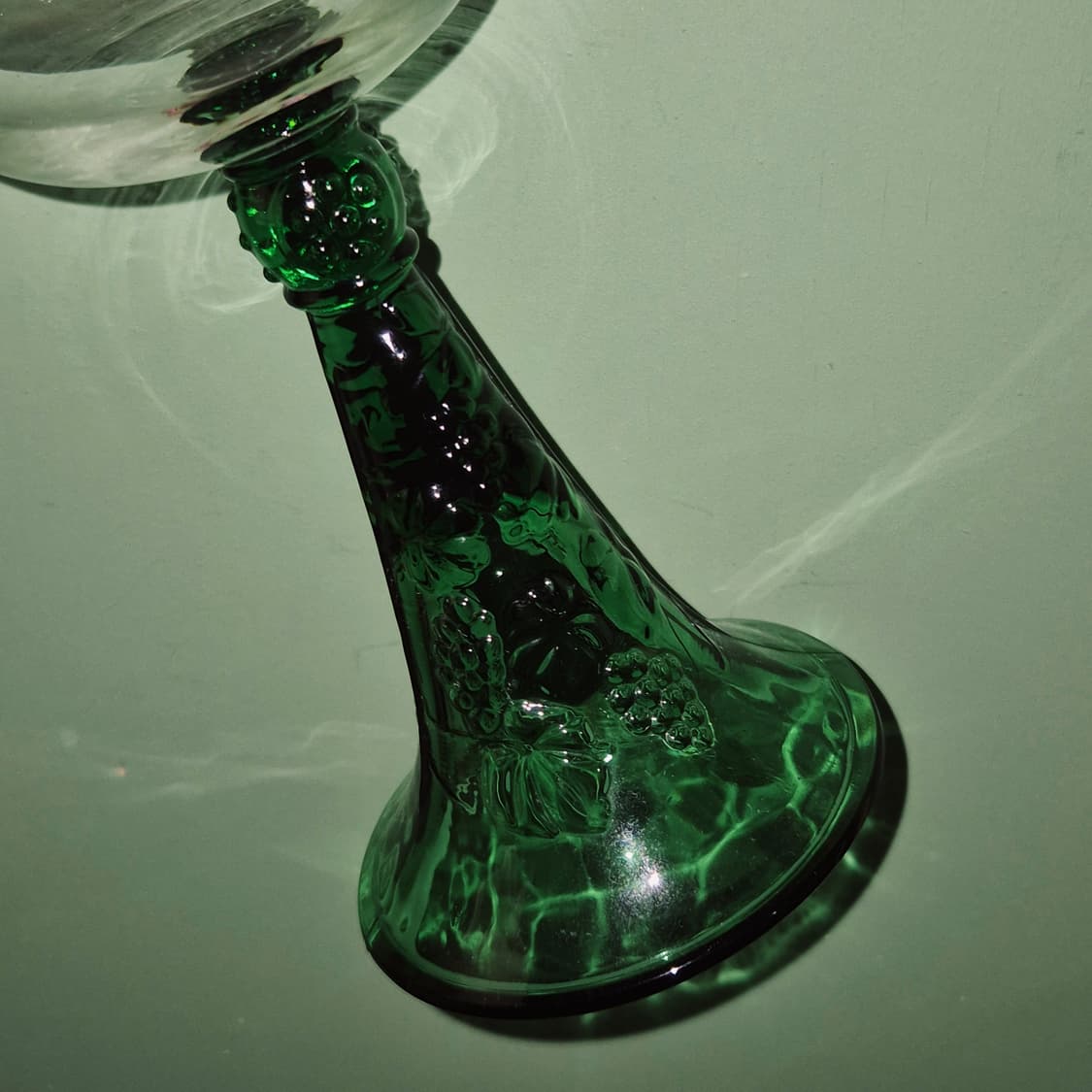 70s 사사키 그린 포도 넝쿨 빅 고블렛 1p 상품이미지9