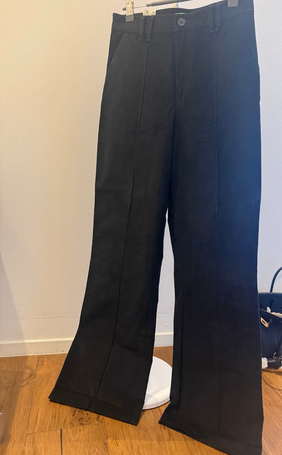 새상품)베네통 블랙 면바지 42 상품이미지4