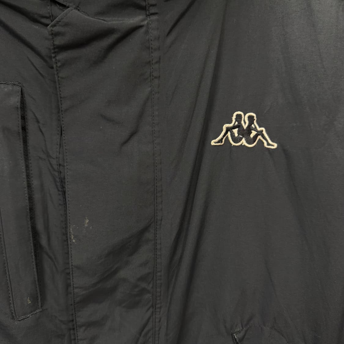 00s 카파 올드스쿨 바람막이 전면 오미니 로고 포인트 블랙 상품이미지5