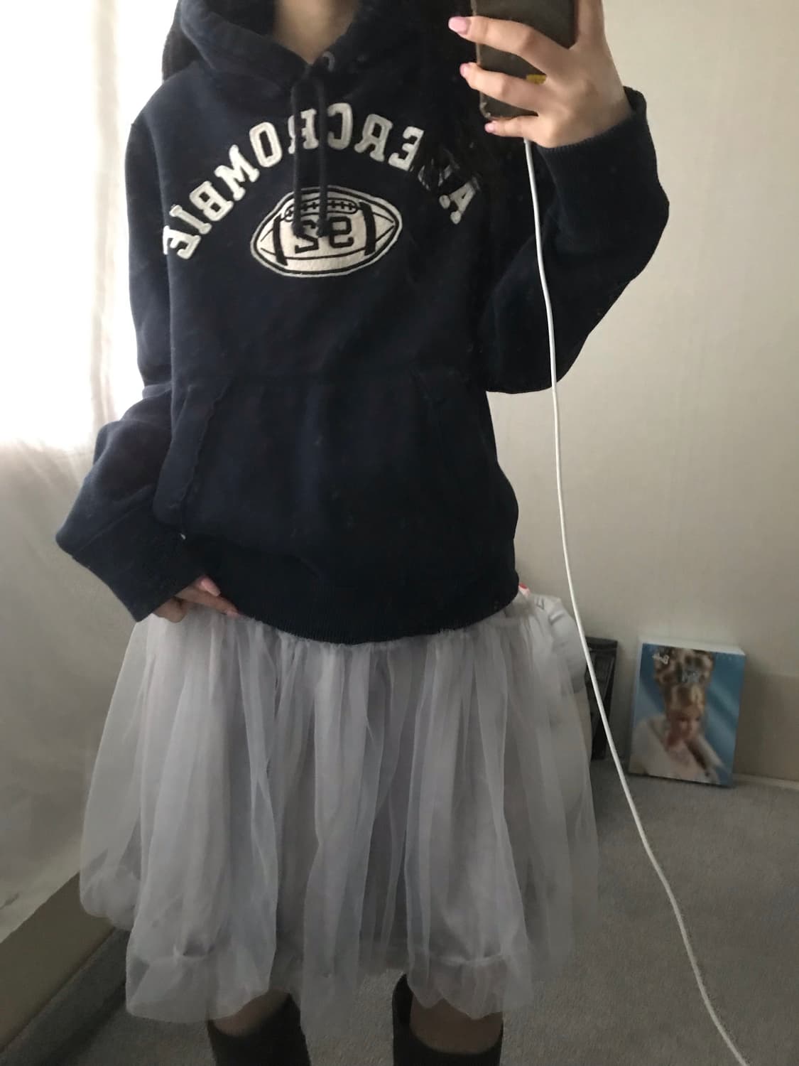 아베크롬비 네이비 후드티 상품이미지5