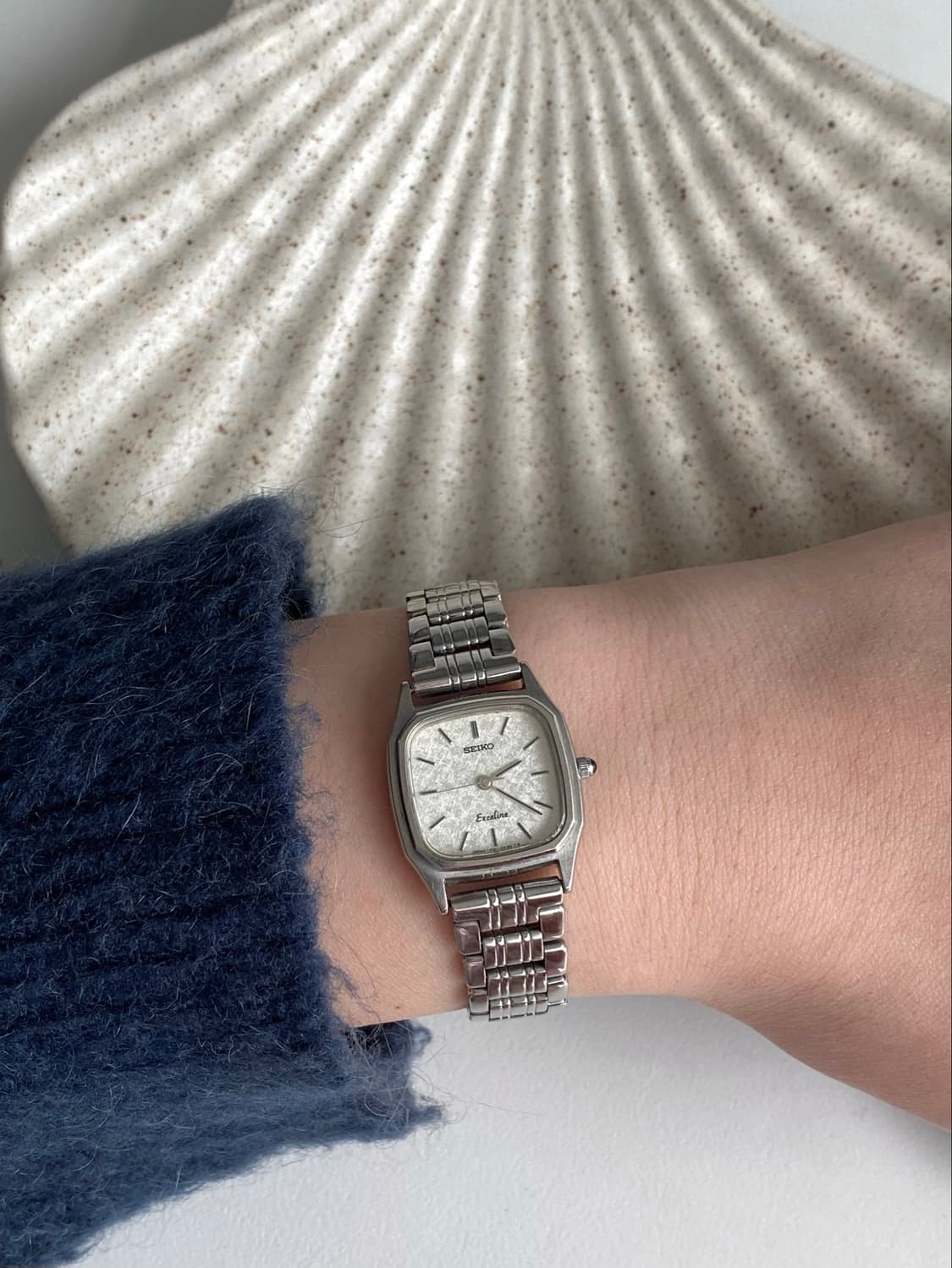 Seiko 세이코 exceline 엑셀린 스노우 스퀘어 쿼츠 상품이미지8