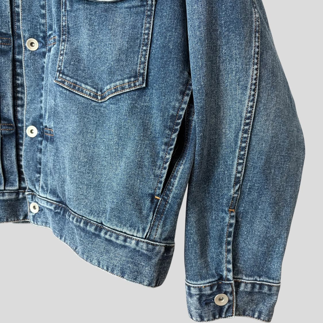 (L)유니클로 데님 트러커 자켓 상품이미지5