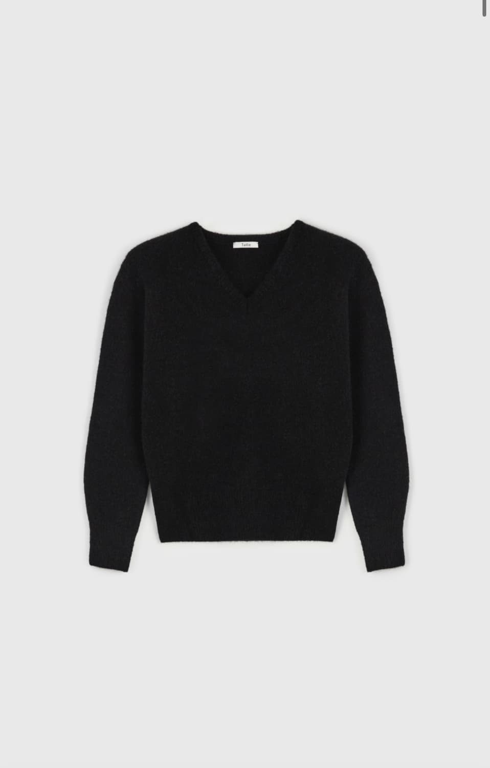 타일레 브이넥 니트 블랙 1사이즈 상품이미지1