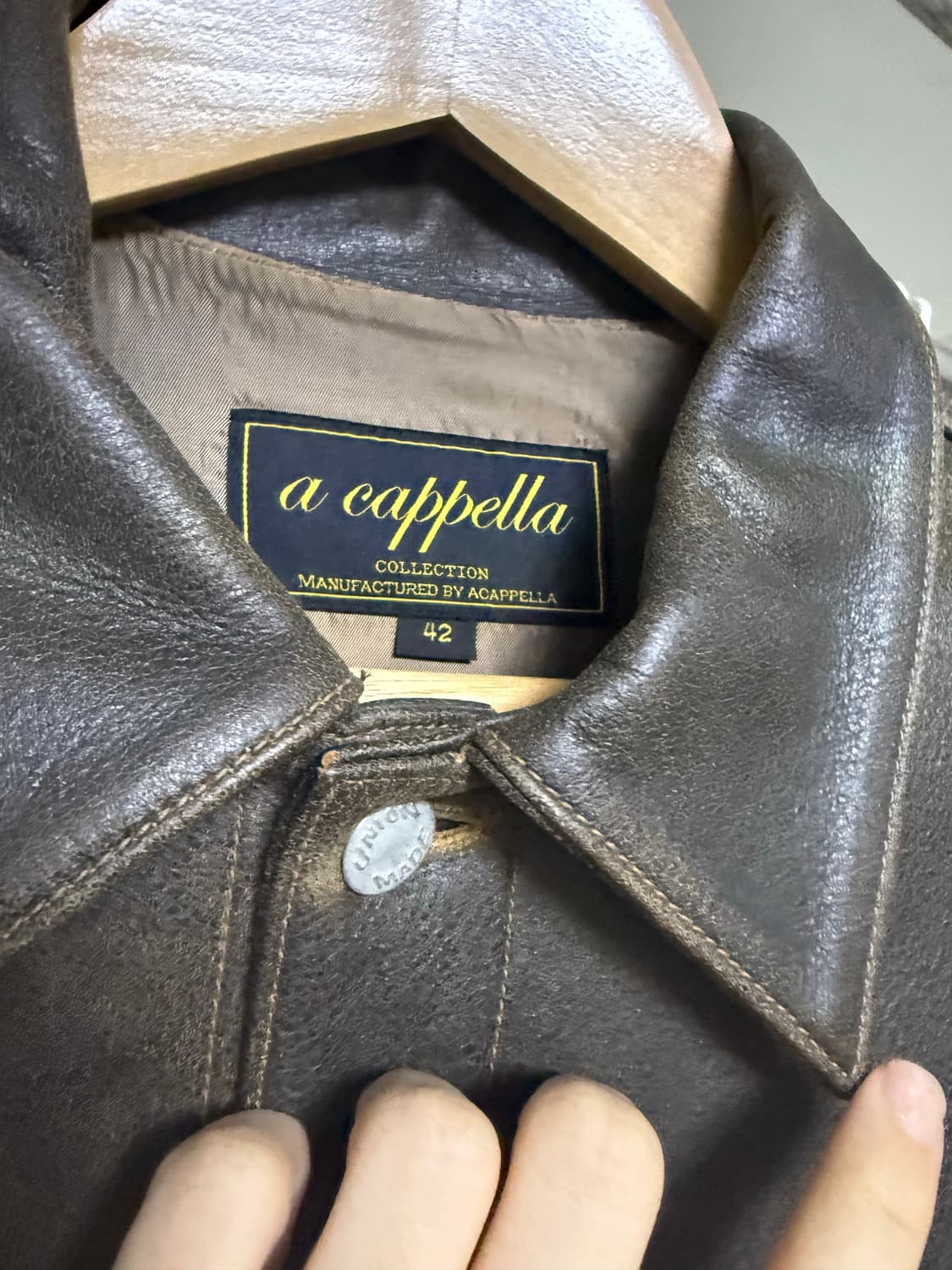 아카펠라 클로딩 카우하이드 가죽자켓 판매합니다 상품이미지3