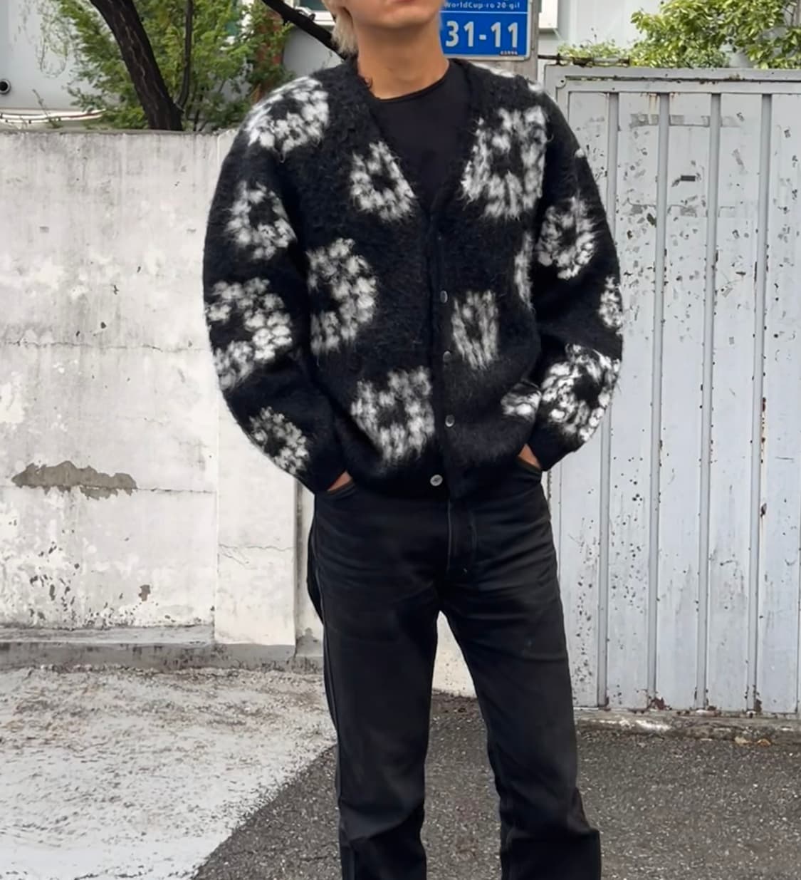 세인트미카엘 x 데님티어스 모헤어 가디건 세인트마이클 상품이미지10