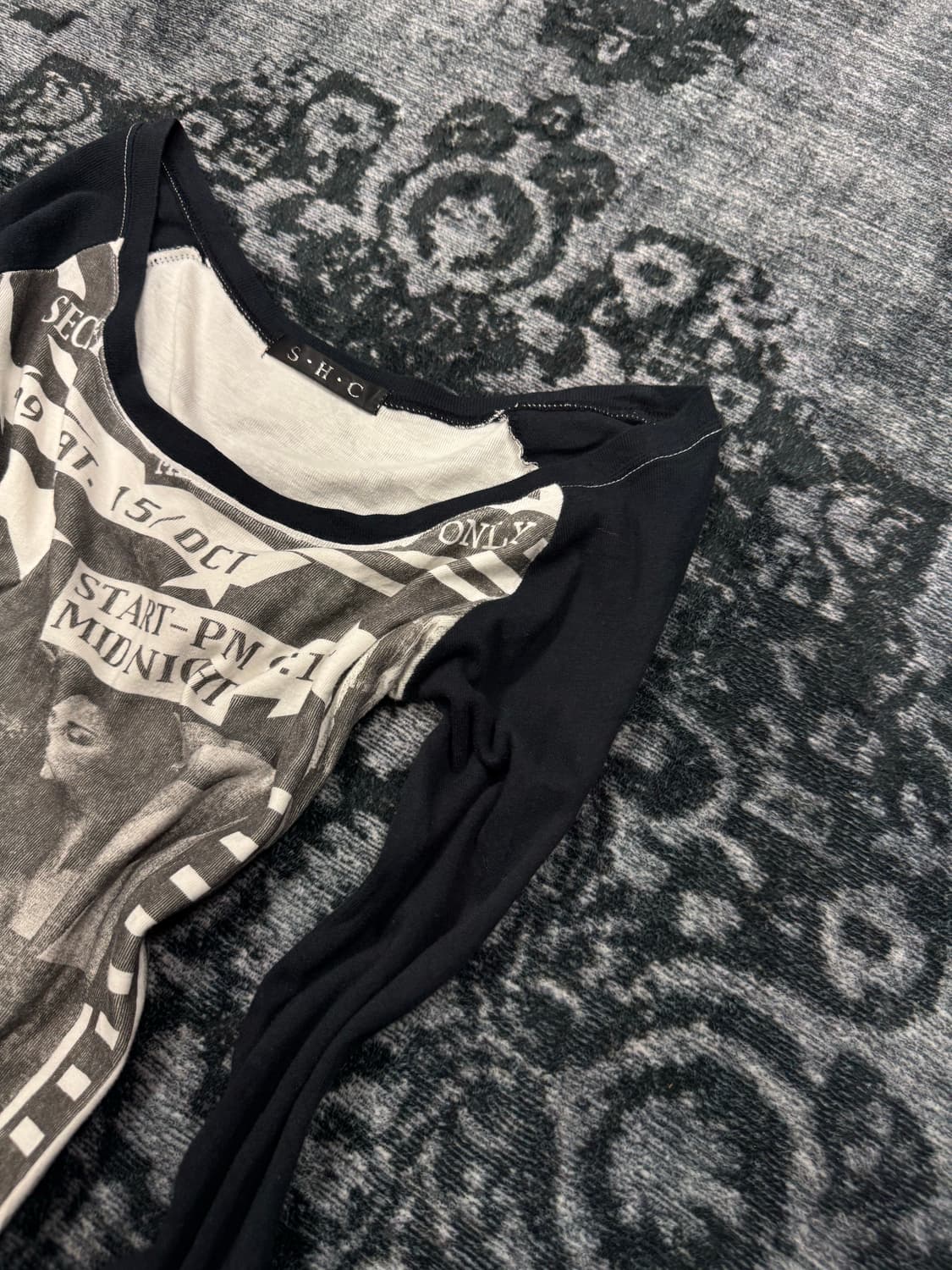 Shc punk printing raglan cut sew 상품이미지3