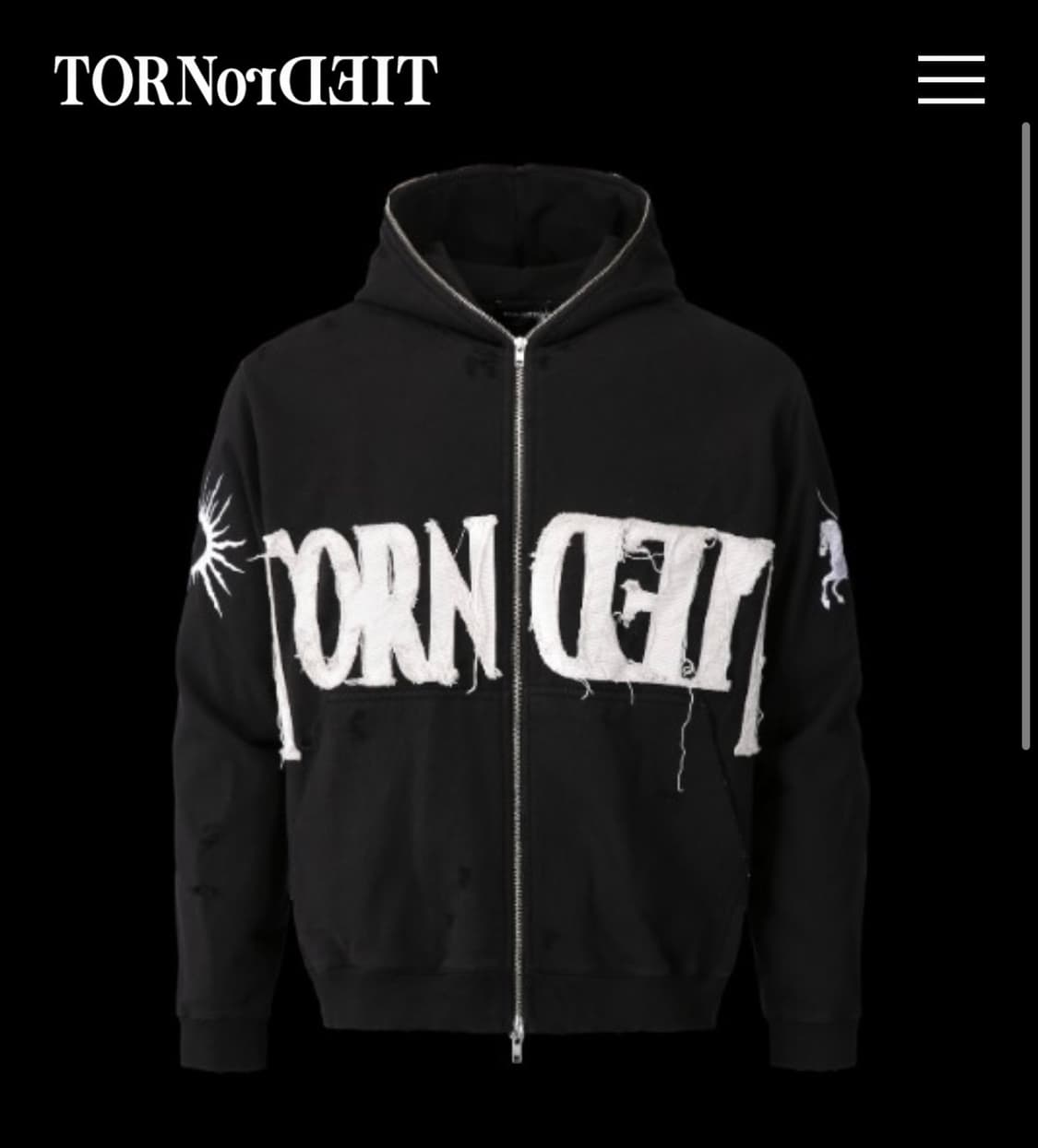 tornortied 후드 집업 2 상품이미지1