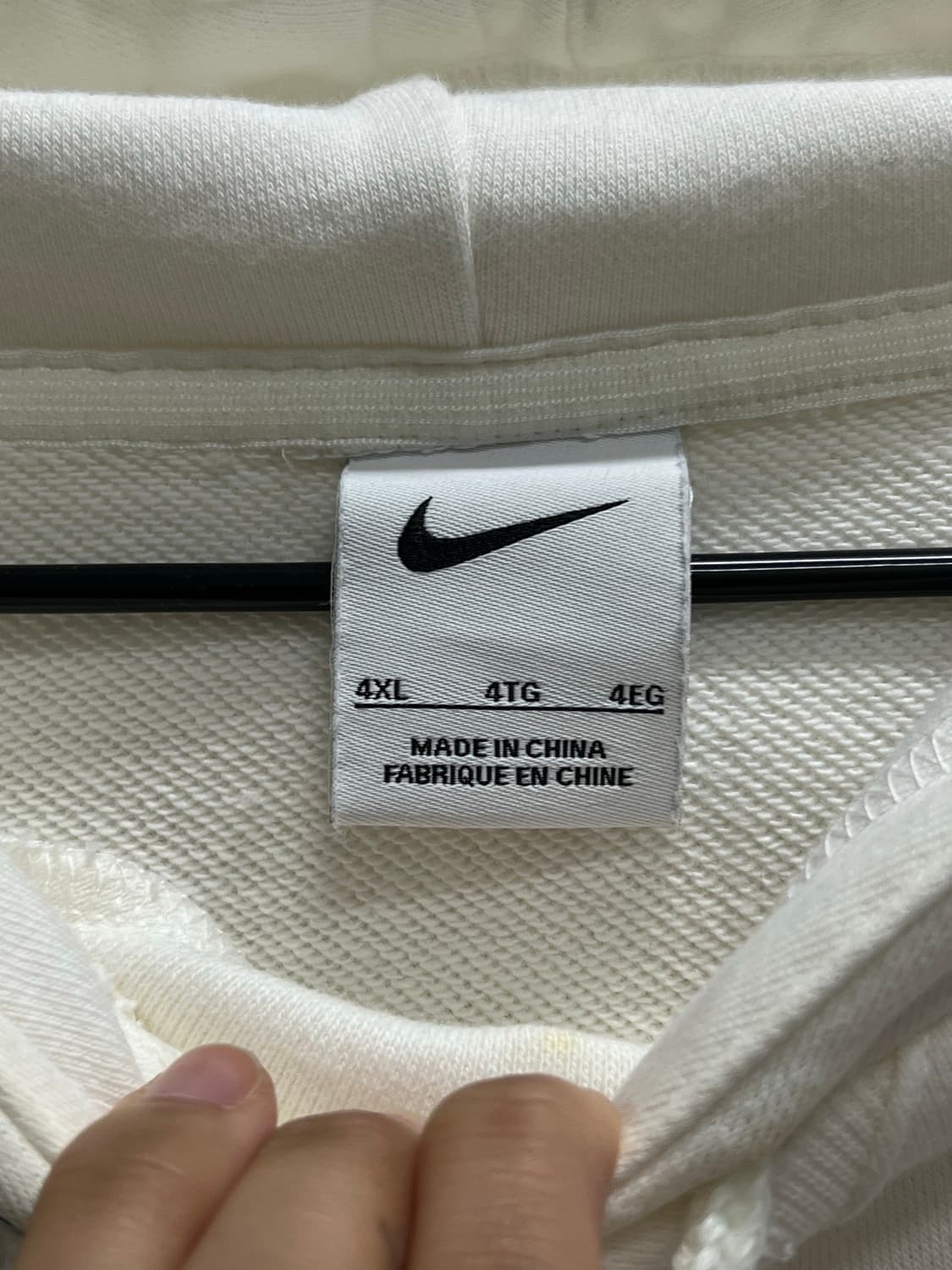 (4XL) 나이키 야니스 풀오버 베스킷볼 후드 티 화이트 상품이미지4