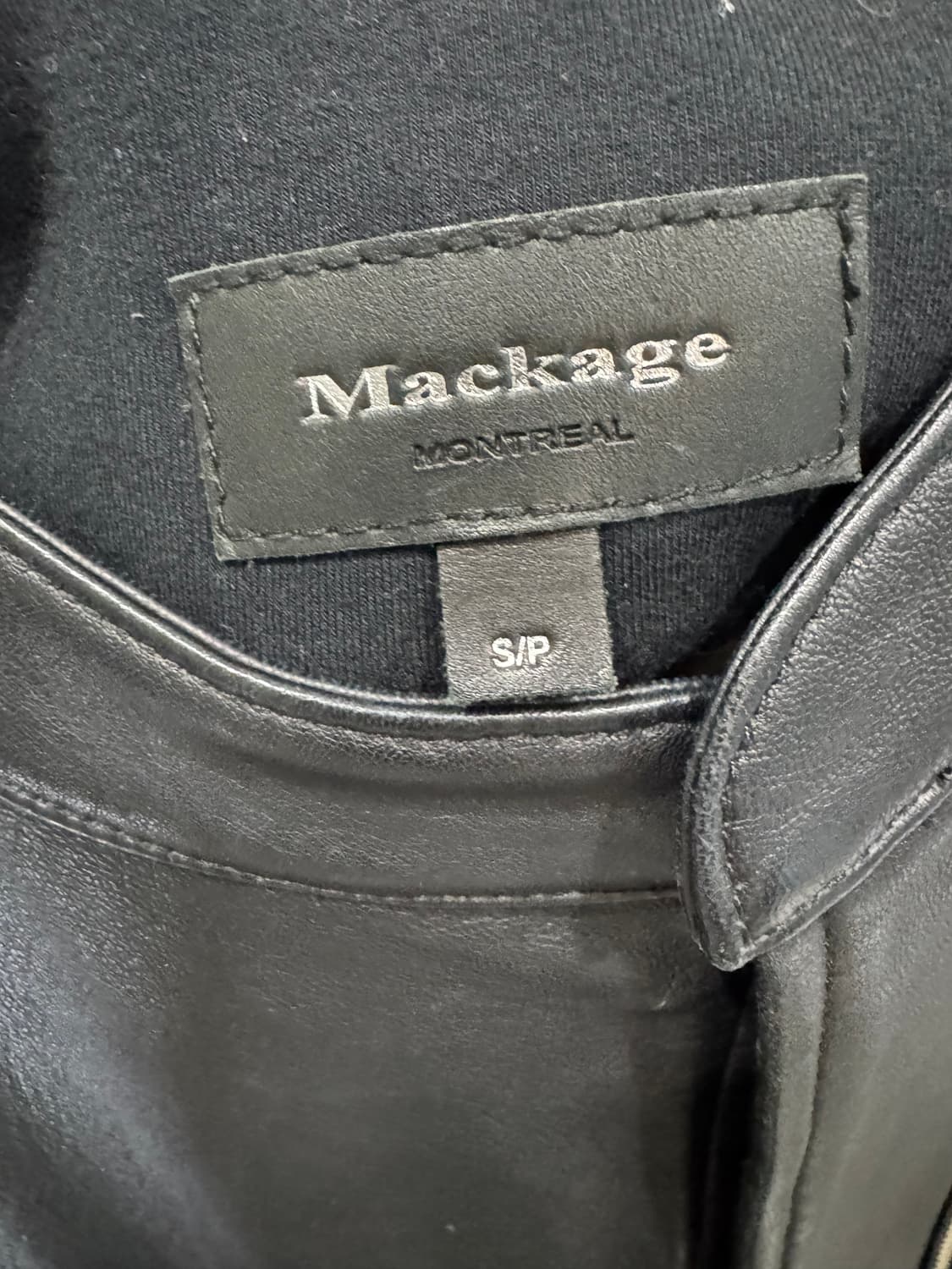 Mackage 여성 가죽 조끼 S 블랙 상품이미지4
