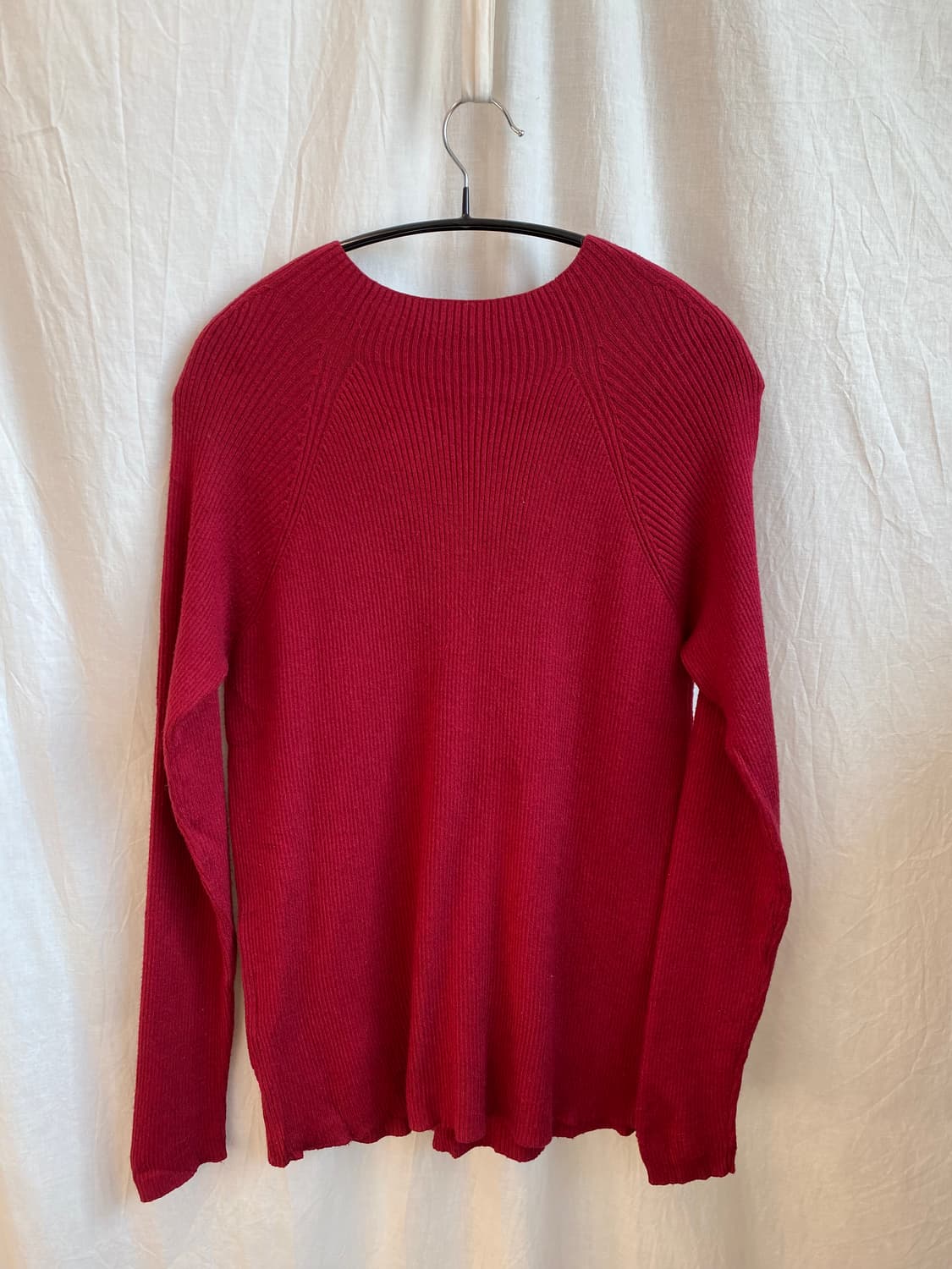 레드 단추디테일 니트탑(M-L) 상품이미지6