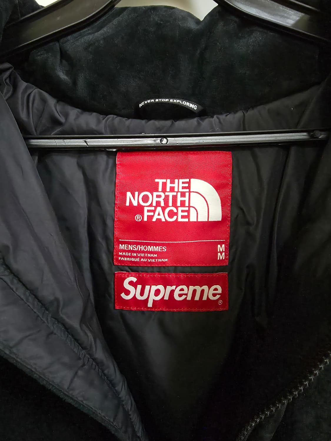 슈프림 노스페이스 스웨이드 눕시 M 상품이미지4