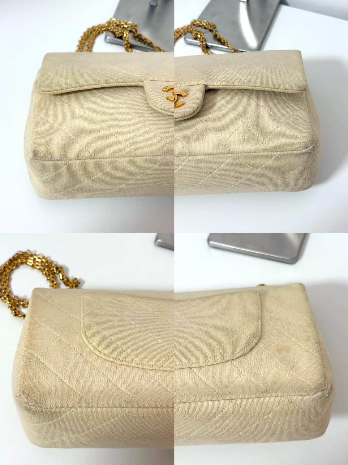 샤넬 패브릭 클래식 미듐 빈티지 상품이미지9