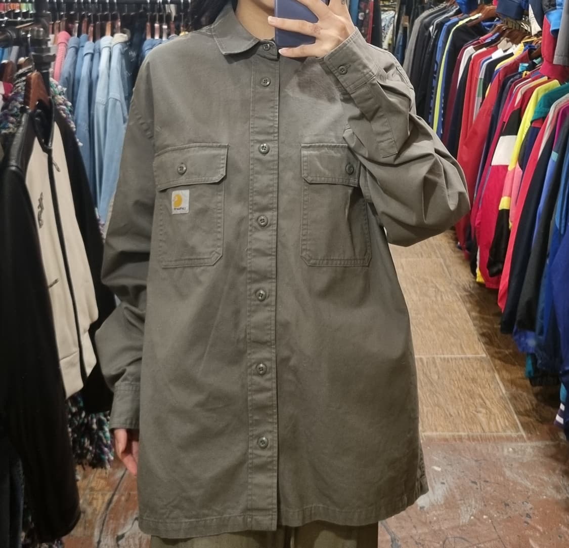[Hi] 칼하트 긴팔셔츠 카키 상품이미지1