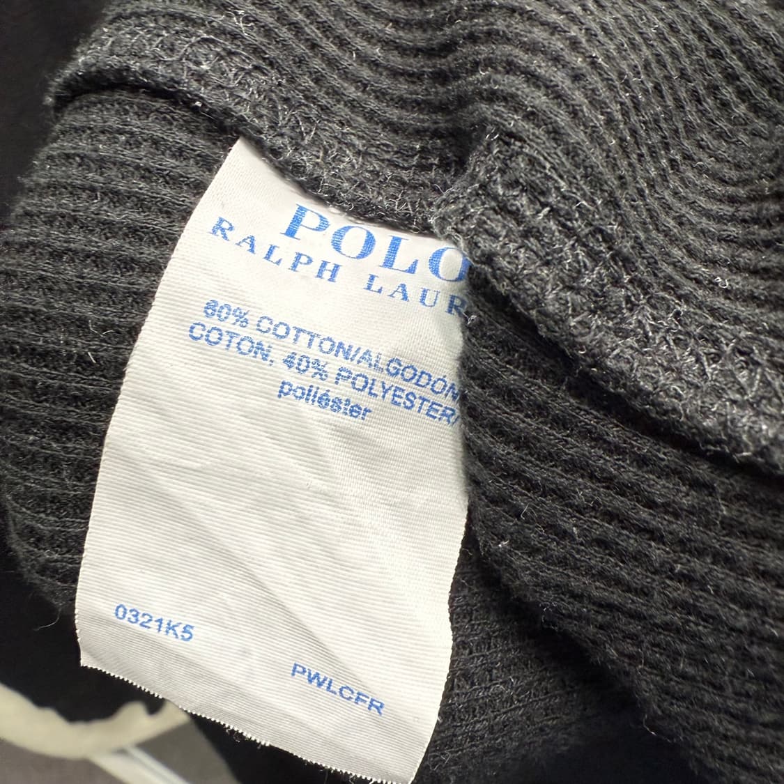[L] 폴로 블랙 와플 니트 상품이미지6