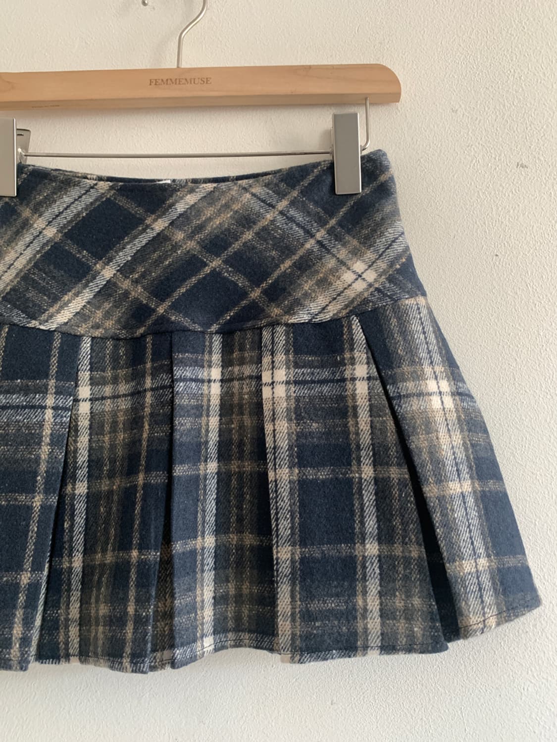 Check short skirt(black) 상품이미지3