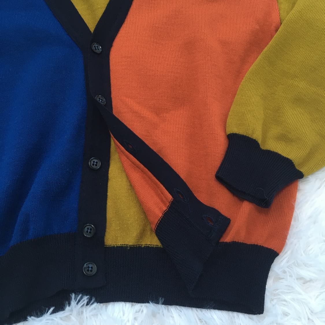 빈티지 휠라 컬러 골프 가디건 777 y2k 스트릿 갸루 펑키 일본빈티지 상품이미지4