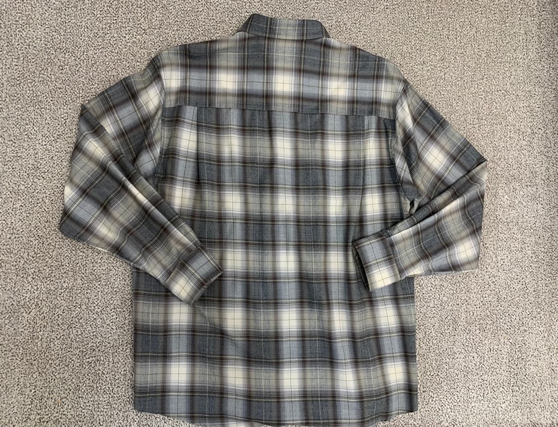 오라리auralee 울 체크셔츠 브라운 5사이즈 상품이미지2