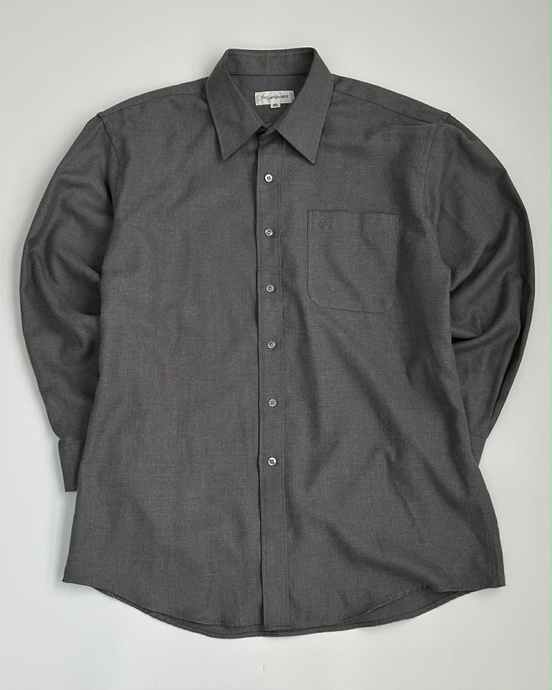 [105] 입생로랑 YSL 시그니처 그레이 버튼 셔츠 상품이미지1