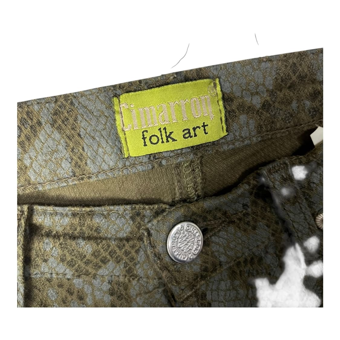 [CIMARRON] 파이톤 뱀피 세미 부츠컷팬츠 상품이미지5