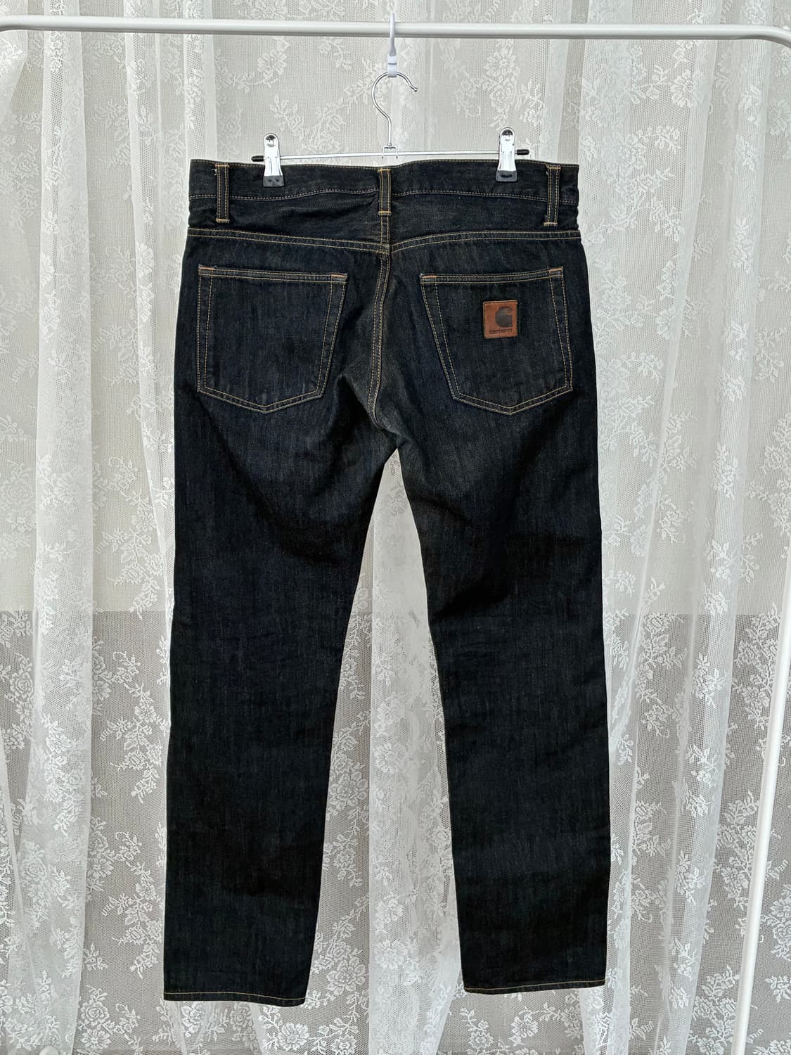 30) 칼하트 RACKET PANT 생지 데님 청바지 상품이미지2