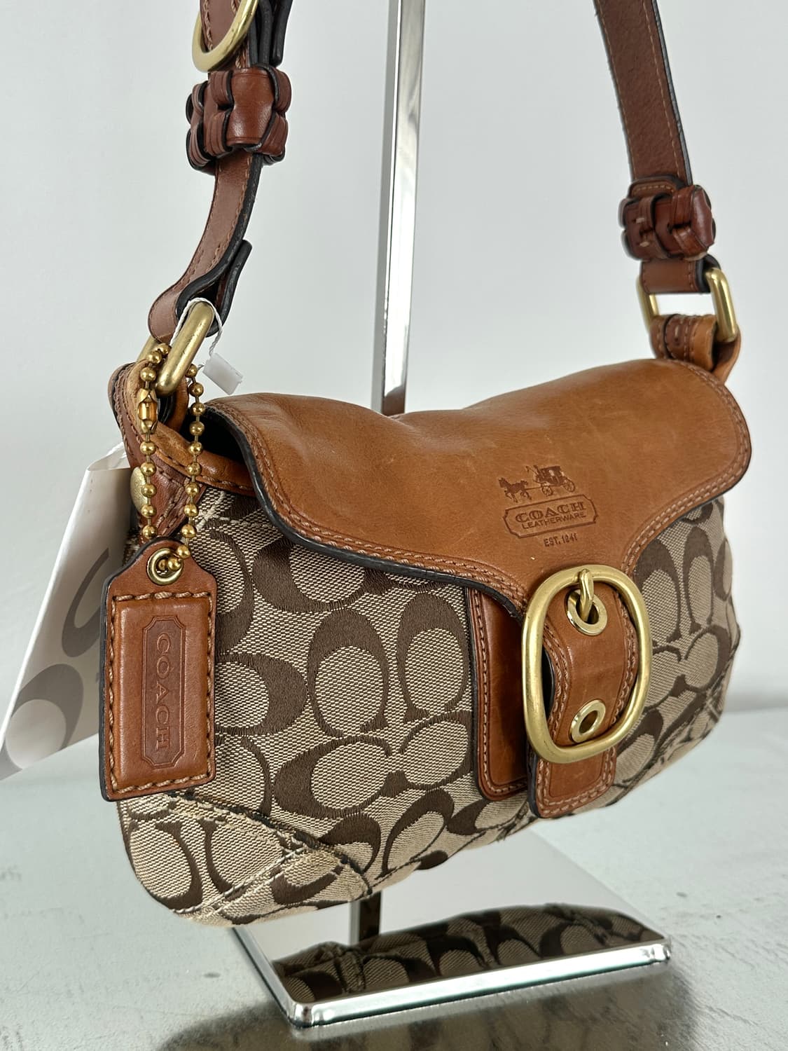 코치 자카드 버클 미니 호보백  상품이미지6