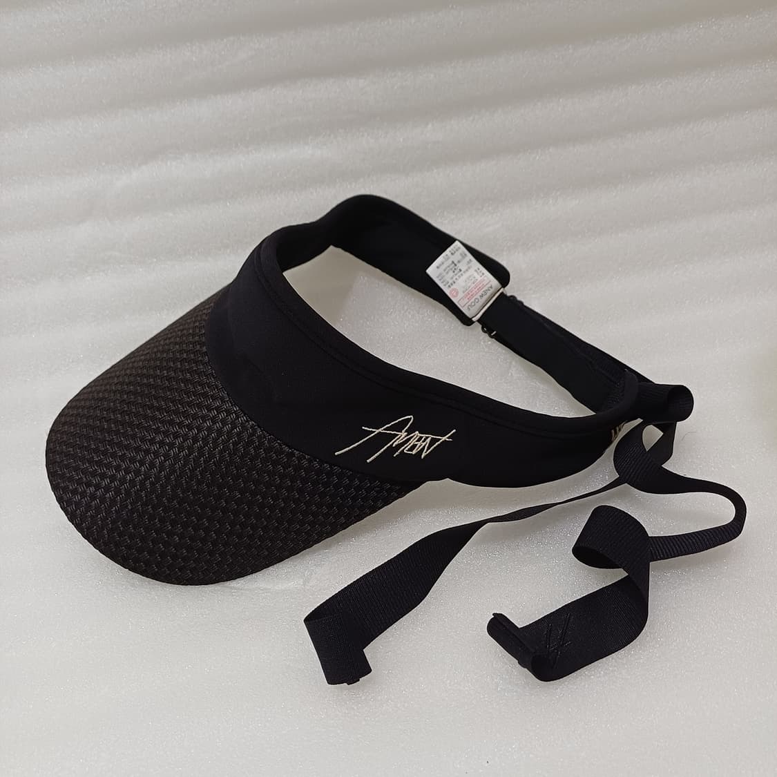 매장판 어뉴 골프 리본 썬캡 여성 모자 블랙 거의새것 사랑봉봉 상품이미지1