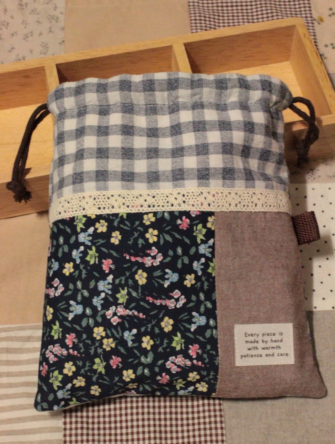 핸드메이드 패치워크 스트링 파우치 상품이미지7