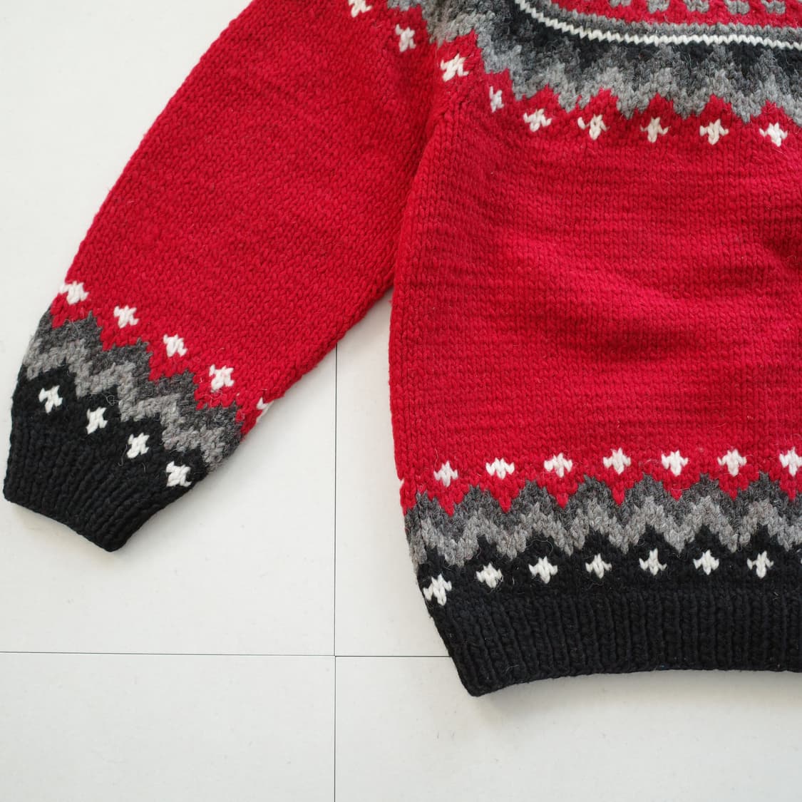 AFGHAN 에콰도르산 에스닉 나바호 아즈텍 핸드메이드 가디건 상품이미지10