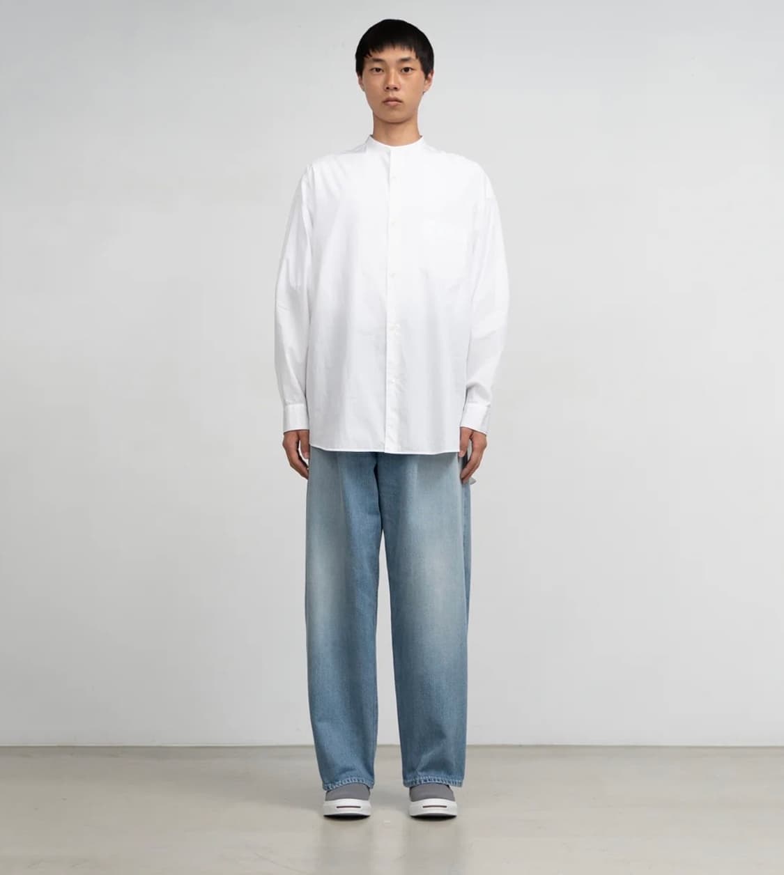 그라프페이퍼 셀비지 투턱 데님 팬츠 상품이미지7