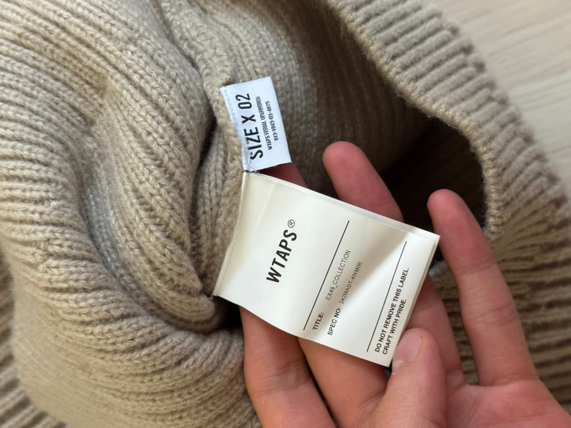 Wtaps 베이지 카키 니트 L 상품이미지5