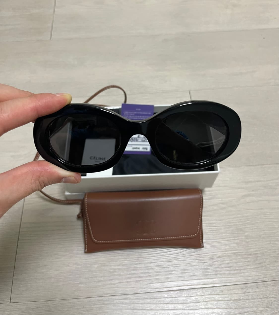 셀린느 아세테이트 트리옹프 01 선글라스 블랙 상품이미지2