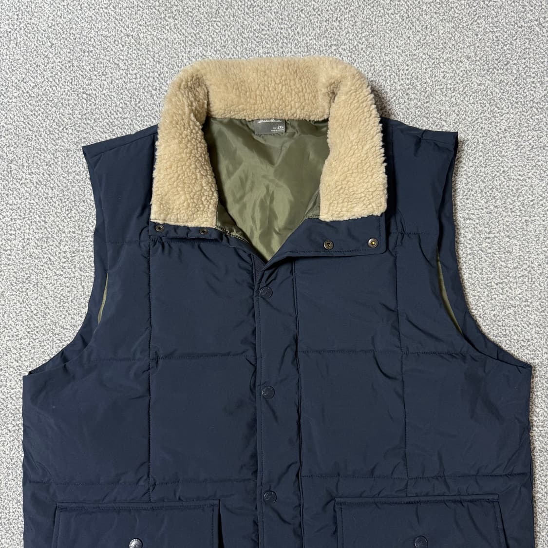 에디바우어 패딩 조끼 네이비 2XL 상품이미지4