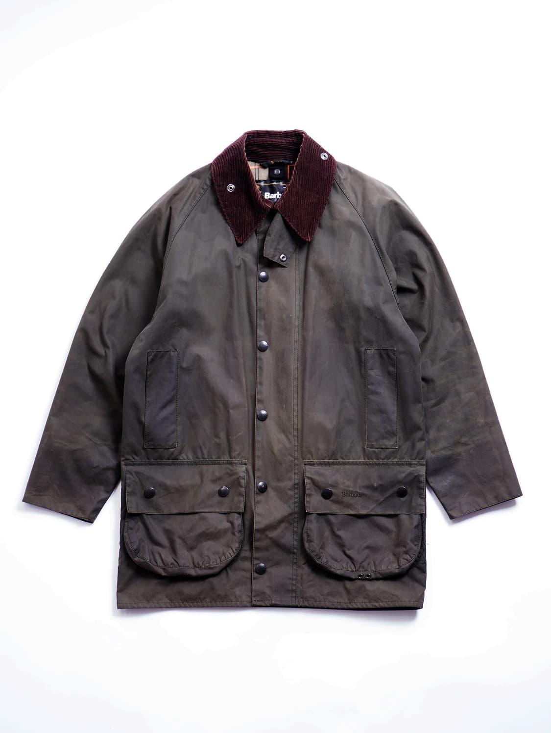 Barbour Beaufort Wax Jacket (Sage) 상품이미지1
