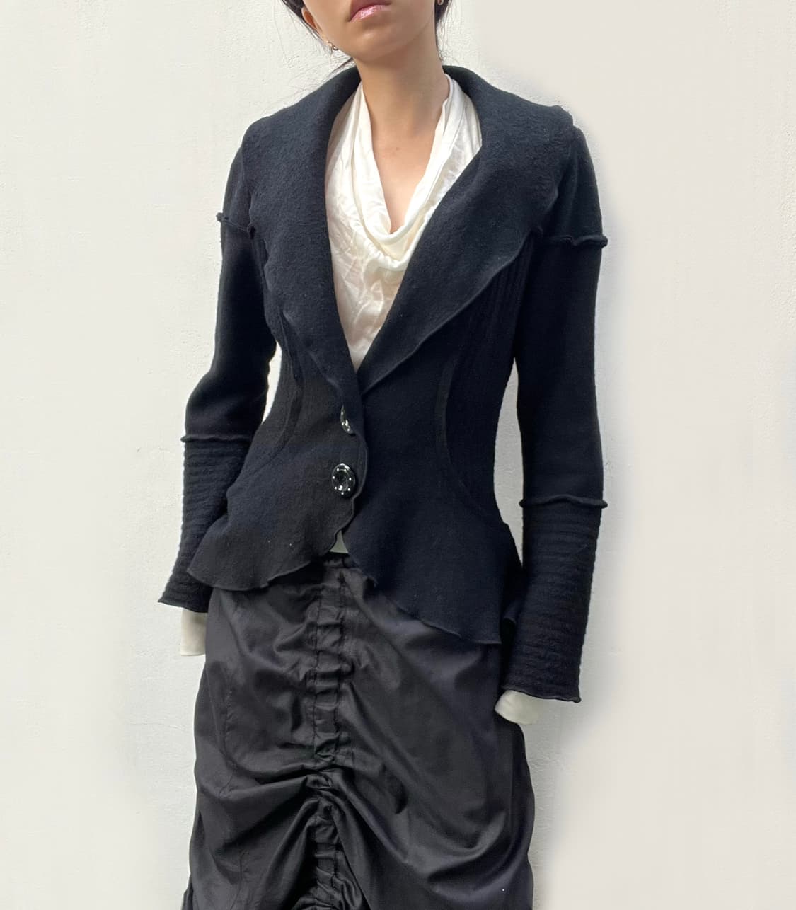 Hiroko koshino asymmetry coat 상품이미지4