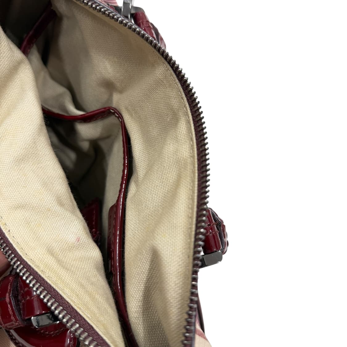 버버리 빈티지 러브 하트 체크 보스턴백 토트백 핸드백 가방 상품이미지9