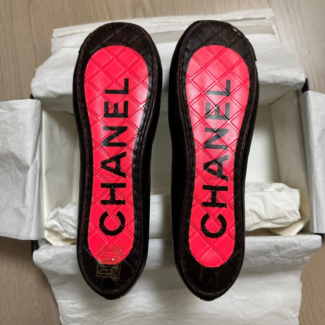 샤넬 깜봉 플랫슈즈 올블랙 38사이즈 / 새상품  상품이미지9